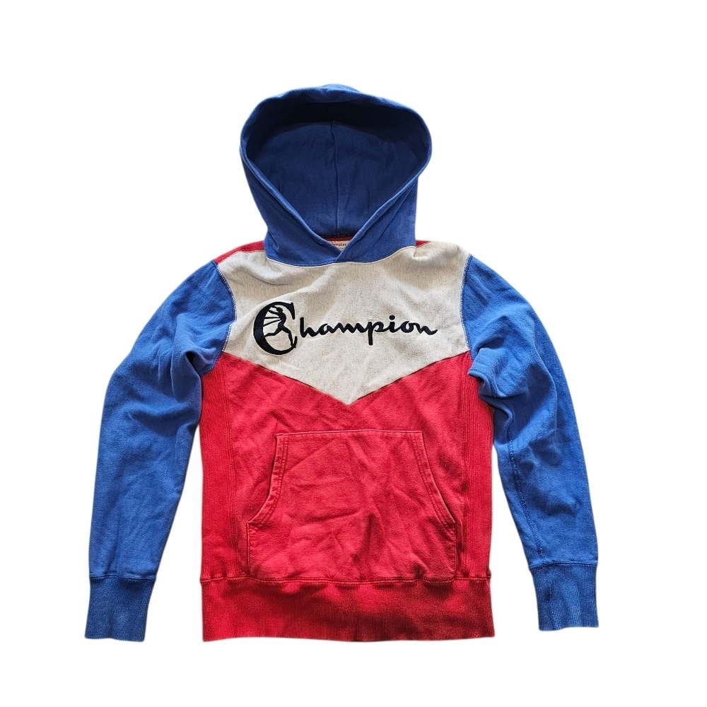 Champion Todd Snyder Red and Blue Hoodie